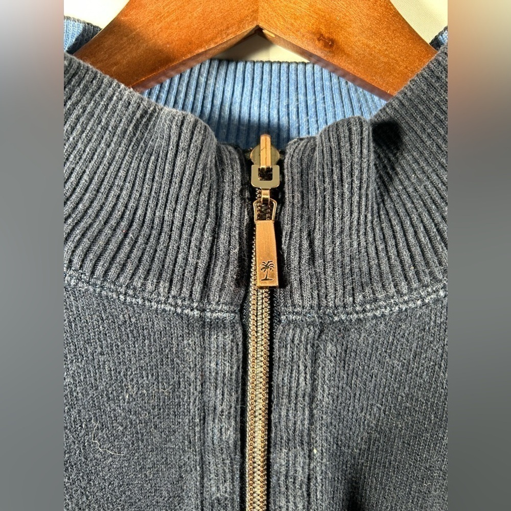 Tommy Bahama Mens Half Zip Mock Neck Long Sleeve Pullover - Picture 8 of 10